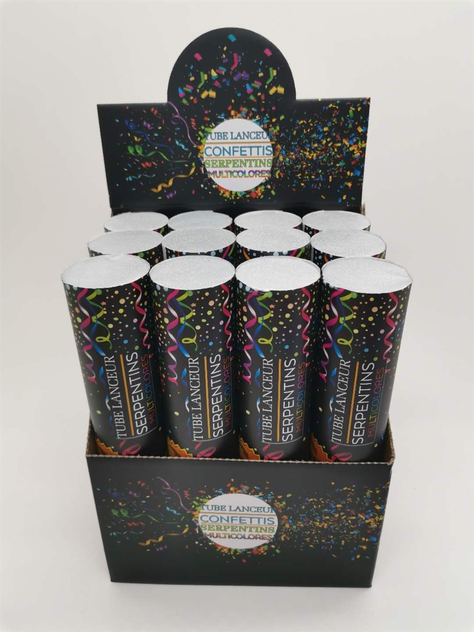 Streamer Confetti Double Cannon Launcher For Holiday